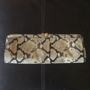 Brahmin Snake skin clutch